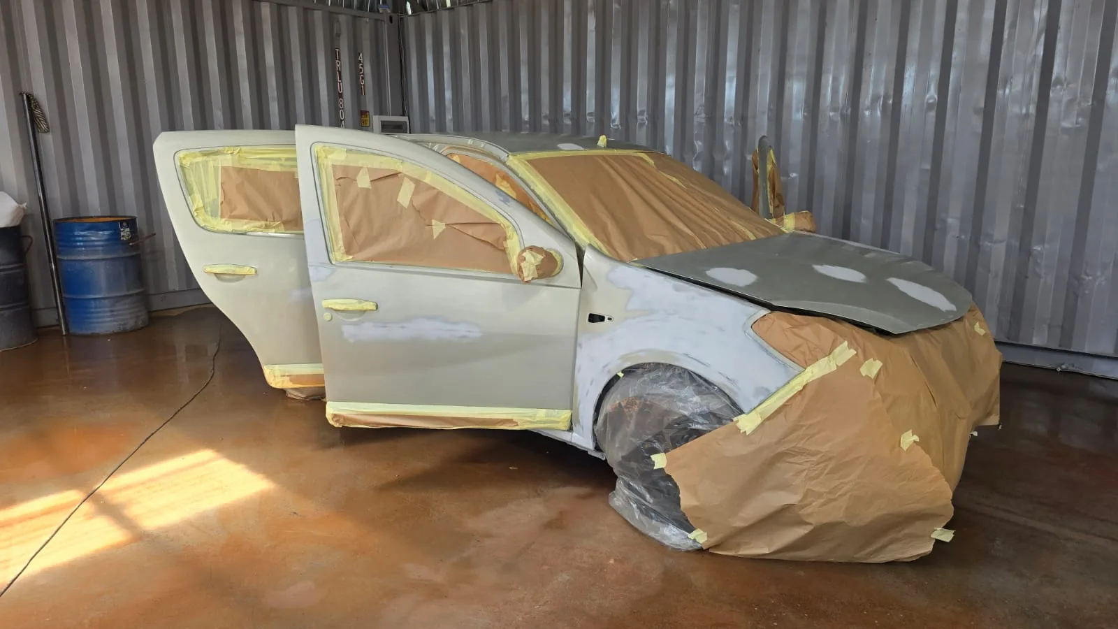 Panel preparation and body repair at Probert Auto